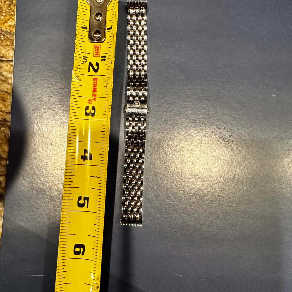 Michele stainless steel 12 MM 7 dainty link band.